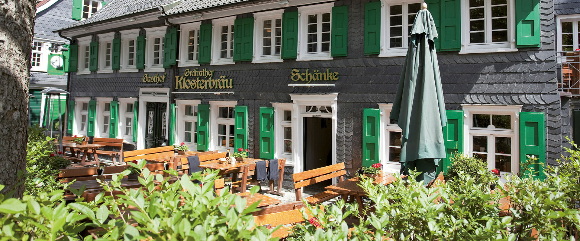 Restaurant & Brauhaus Gräfrather Klosterbräu Aussenansicht